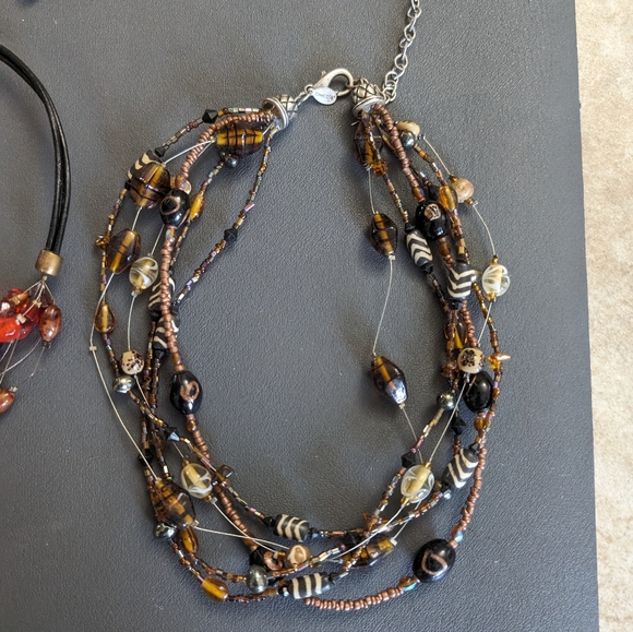 Chico's Glass, Stone 3 Necklace Bundle - Picture 7 of 9
